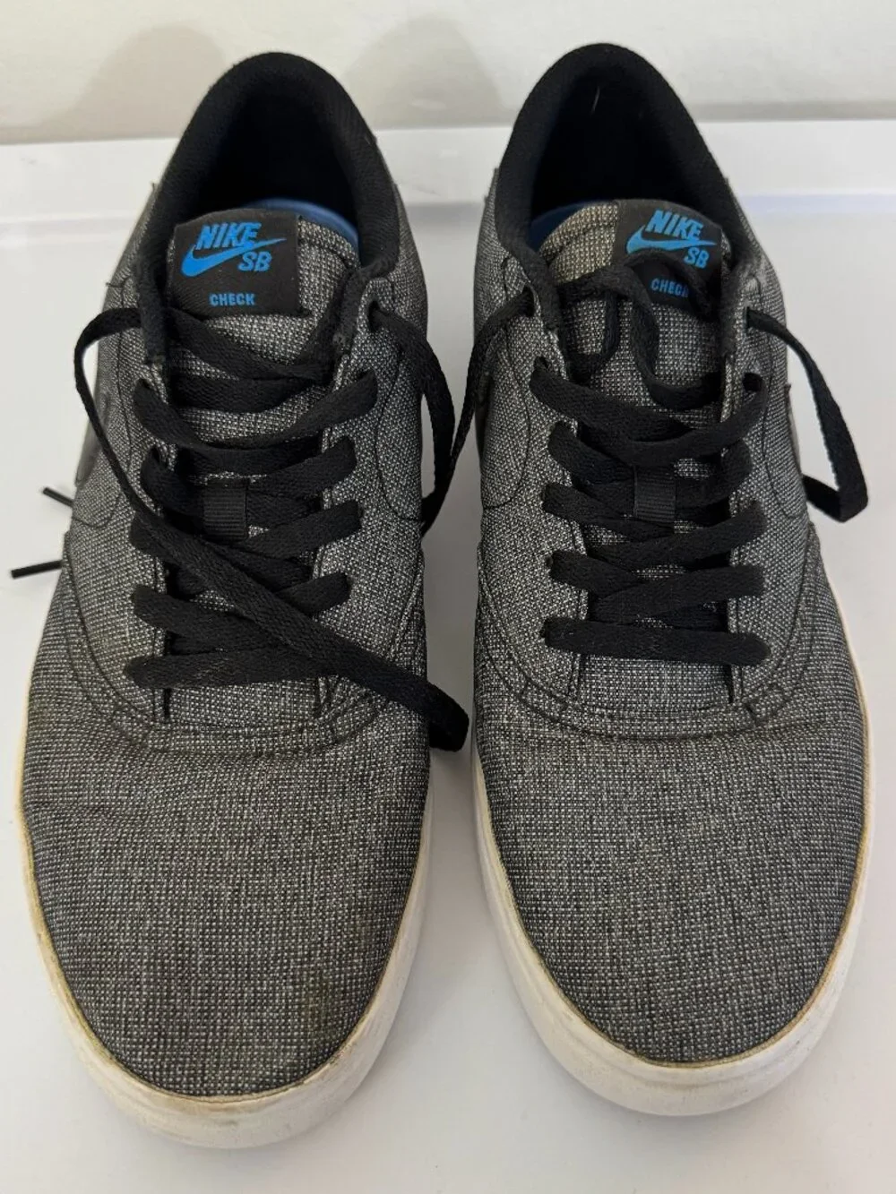 Nike SB Gray Textile Low Top Skate Sneakers | Size 11